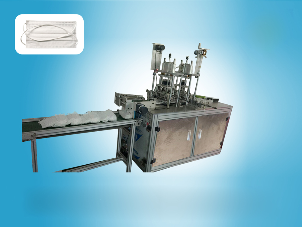 Head hanging mask machine